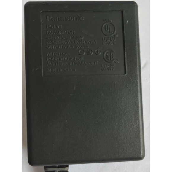 Panasonic PQLV1 AC DC Power Supply Adapter Charger Output 9V 500mA tested - Picture 2 of 4
